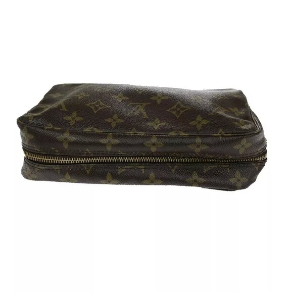 LOUIS VUITTON Trousse Toilette 23 Clutch Hand Bag Monogram Brown - Picture 2 of 14